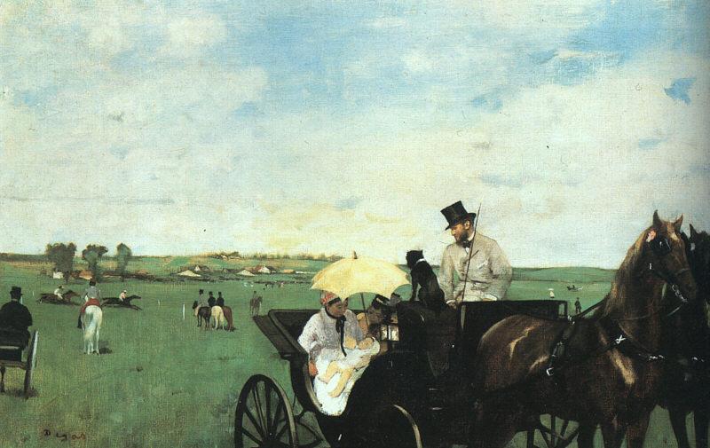 Edgar Degas At the Races in the Country Sweden oil painting art